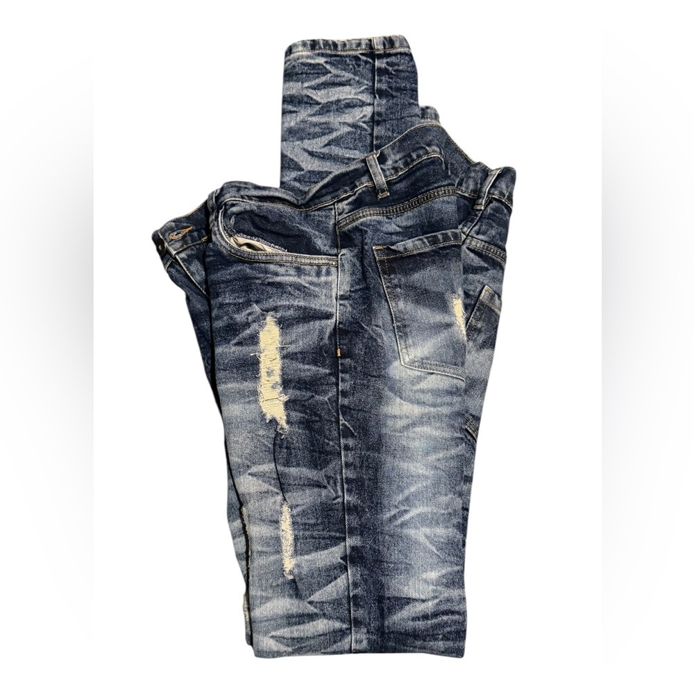 Evolution in Design Men’s Distressed Jeans - Picture 6 of 11